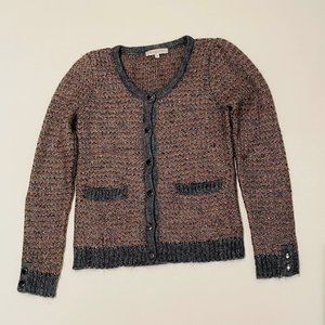 Sandro Smart Woven Cardigan